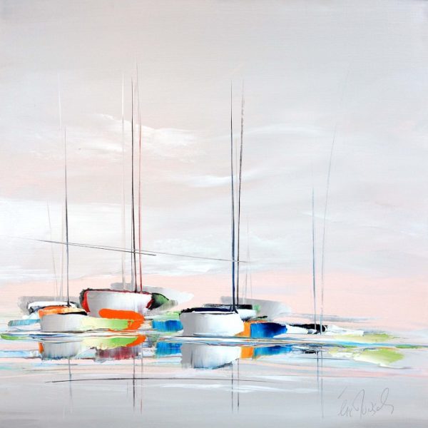 Marine moderne - Acrylique sur toile - 80 x 80 cm