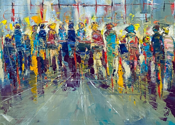 Tenue de Soirée - Huile sur toile - 81x65 cm